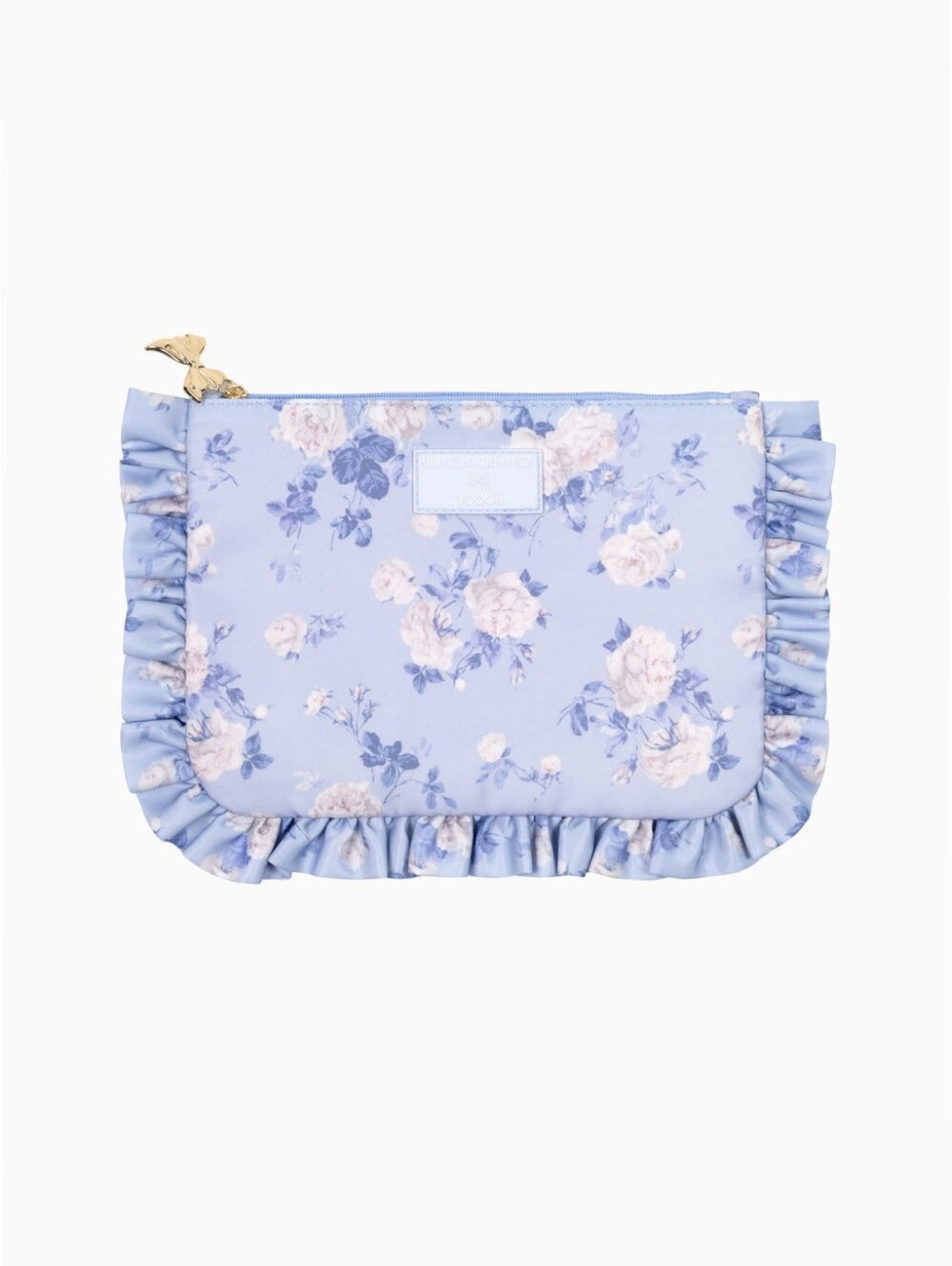 NWT LoveShackFancy x Target Yoobi Ruffle Accessory Pouch - Everblooming Rosettes